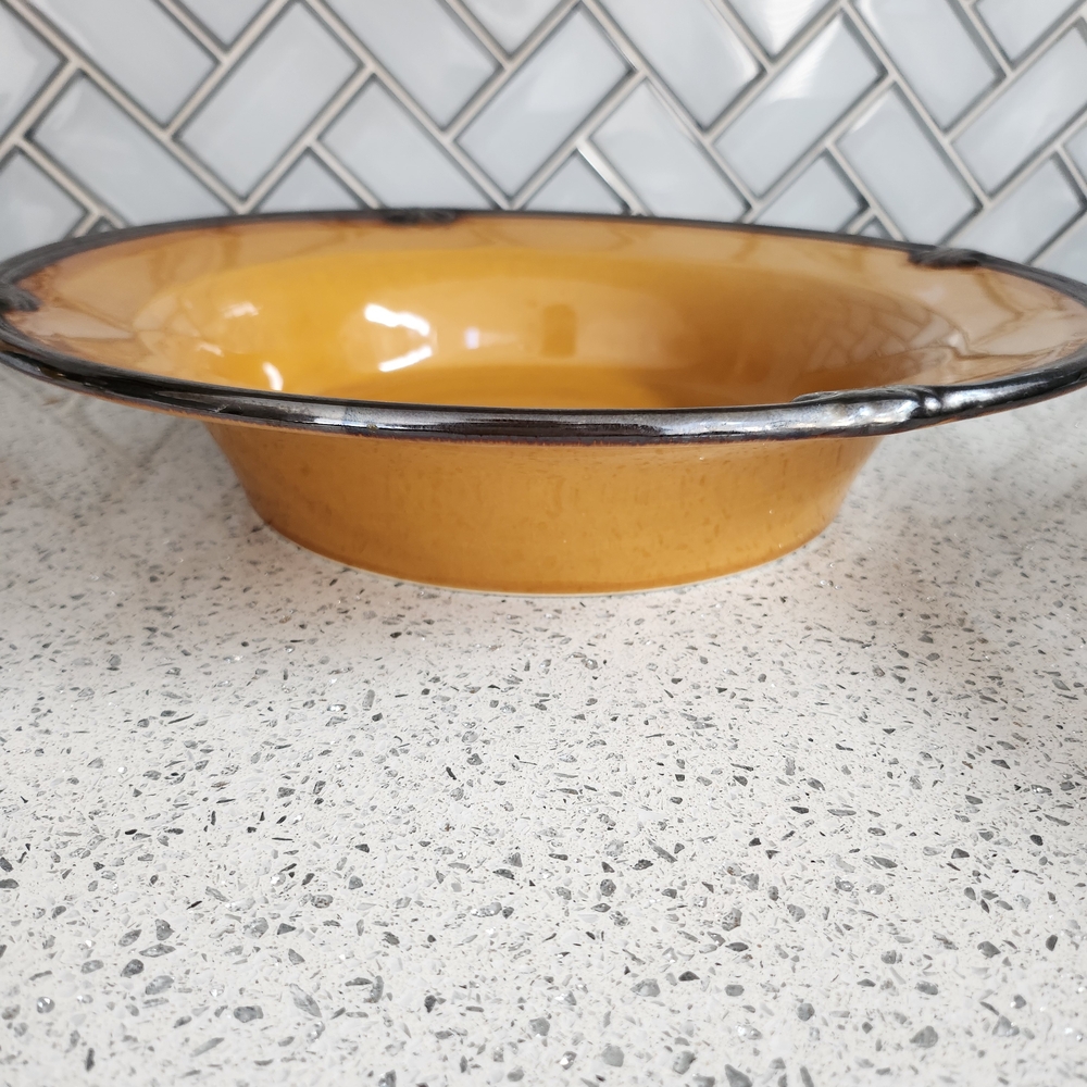 Certified International Amber Ceramic Bowl